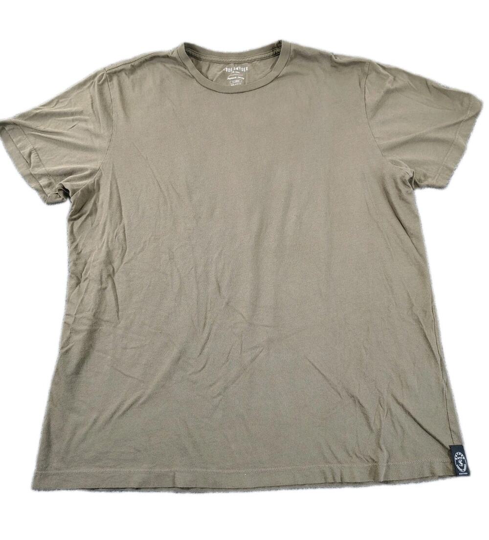 Todd Snyder Premium Jersey Shirt Men's XL Green USA Made Tee Casual Minimalist